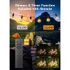 Itopfox 38Ft Outdoor String Lights with Remote & 15 Shatterproof LED Bulbs - Waterproof Patio Hanging Lamps for Porch Balcony Bistro Cafe - 3 of 4