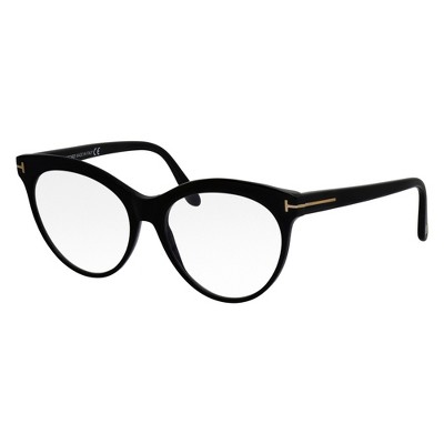 Tom Ford FT 5827 001 Womens Cat Eye Eyeglasses Black 55mm
