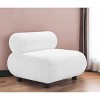 HomeRoots 31" White And Black Corduroy And Upholstered Side Chair - 2 of 4
