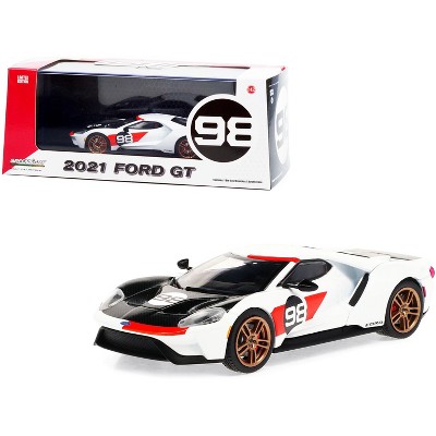 2021 Ford GT #98 Tribute to Ford MKII Miles & Ruby 24H Daytona 1966 "Ford GT Heritage Edition" 1/43 Diecast Model by Greenlight