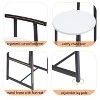 CAVINAS 27" Kitchen Bar Stools Set of 3, Counter Barstools with Backrest, Ergonomic Design, Steel Frame - 2 of 4
