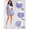 EXLURA Women's Summer 2 Piece Sets Long Sleeve Button Down Shirts Matching Short Sets Oversized Spring Vacation Outfits - 2 of 4
