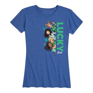 Women's - Barbie - St. Patrick's Day Lucky Short Sleeve Graphic T-Shirt - 1 of 4