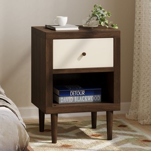 Industrial Wooden 1-Drawer closet Chest Storage Cabinet living Room-Christopher Knight Home - 1 of 4