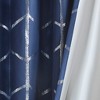 Gracie Mills Isabelle Metallic Geometric Total Blackout Grommet Top Curtain Panel - 3 of 4