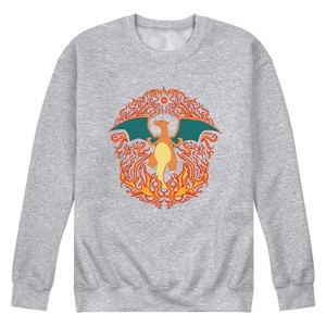 Men's - Pokémon - Charizard Ornamental Graphic Fleece Sweatshirt - 1 of 4