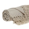 Parkland Collection,Logan Casual Beige 52" X 67" Woven Handloom Throw - 4 of 4