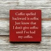 Slickblue Funny Sister Quote Wood Sign – Rustic Knotty Pine Wall or Shelf Decor, 7x7 Inches, Color Options - 3 of 3