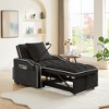 PAGED 3-in-1 Sofa Bed Convertible Sleeper Sofa Bed Pull Out Chair Bed with USB Port, Adjustable Backrest for Living Room, Apartment - 2 of 4