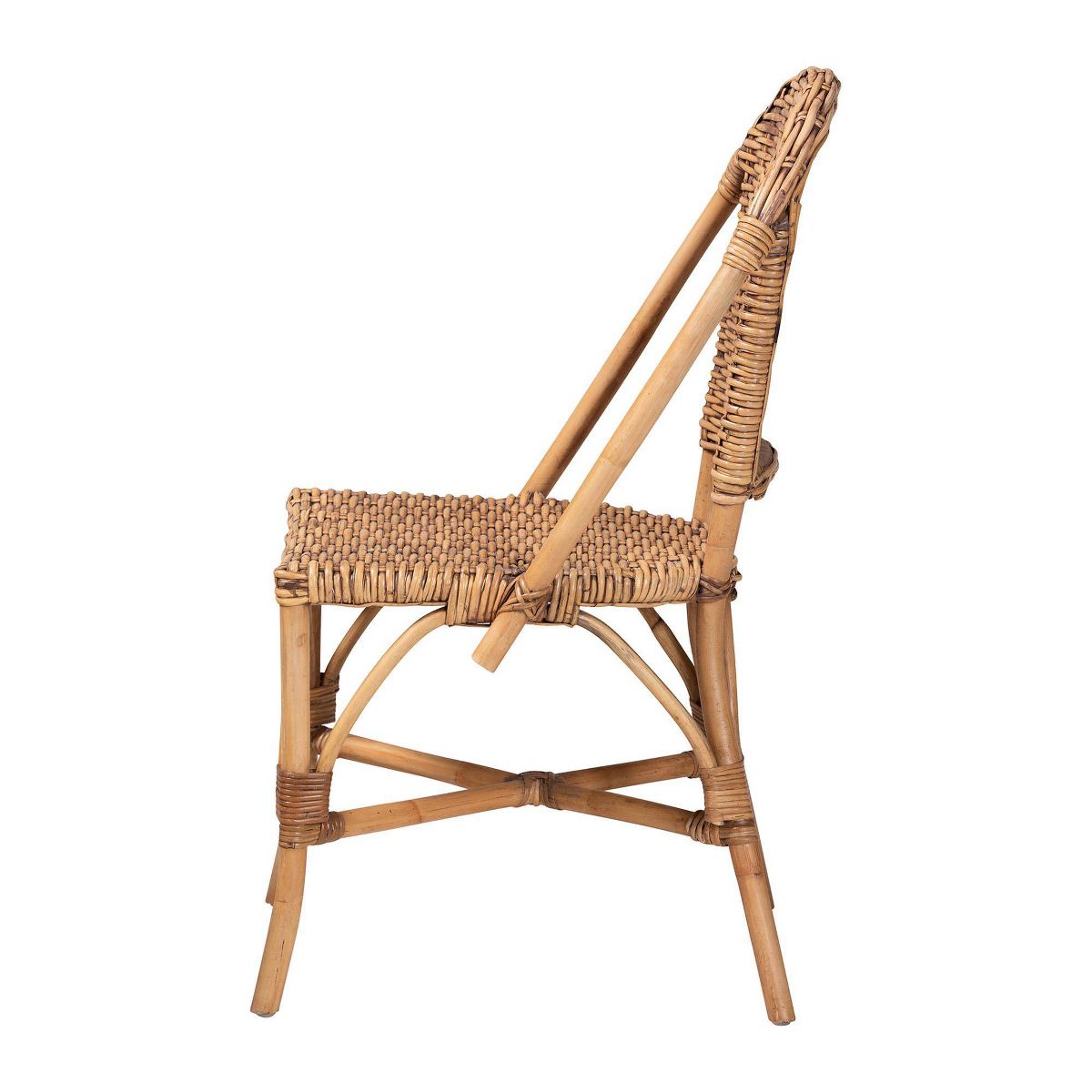 Neola Natural Rattan Dining Chair Set Brown - bali & pari: Handcrafted, No Assembly Required - thumbnail 4