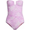 Lands' End Women's Slender Suit Tummy Control U-Wire Bandeau One Piece Swimsuit - 3 of 4