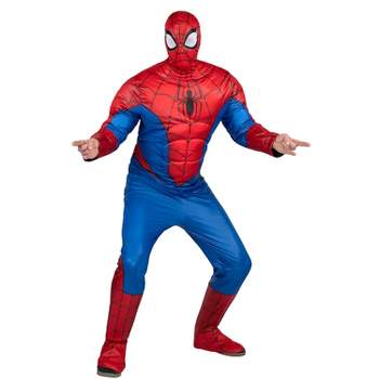 Jazwares Men's Spider-Man Qualux Costume - Size One Size Fits Most - Red