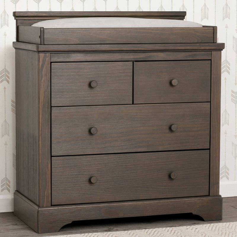 Simmons Kids' Paloma 4 Drawer Dresser with Changing Top and Interlocking Drawers, 3 of 10
