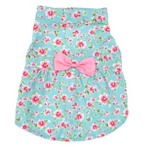 The Worthy Dog Watercolor Floral Adjustable Pet Dress - 1 of 3
