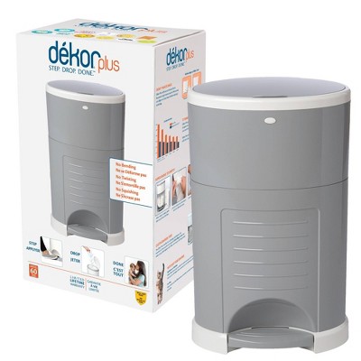 Photo 1 of Dekor Plus Hands-Free Diaper Pail - Gray