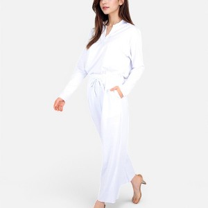 Anna-Kaci Women's Relaxed Fit Pullover and Wide Leg Lounge Pants Set - 1 of 4