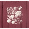 Women's - Instant Message - Celestial Objects Lightweight French Terry Wide Neck Long Sleeve Graphic Shirt - 2 of 4