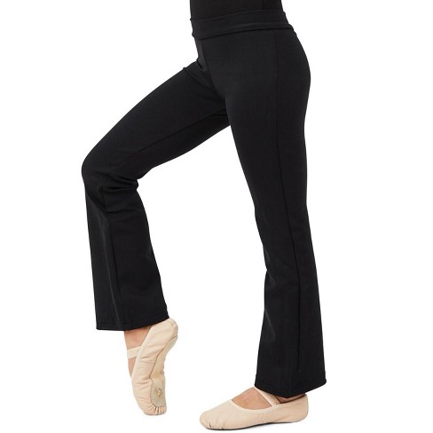 Target Art Class Girl's Foldover Waist Black Flare Leggings Size
