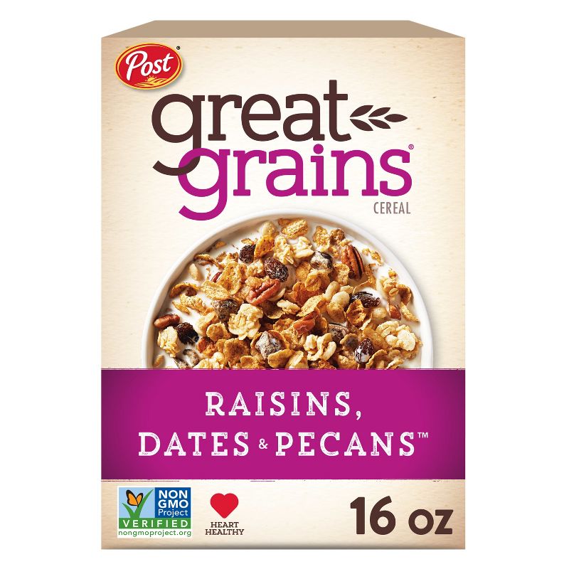 Great Grains Selects Cereal Raisins, Dates and Pecans Breakfast Cereal - 16oz - Post, 1 of 13