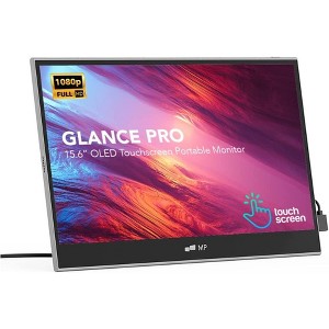 Mobile Pixels MPGLANCEPRO-RB Glance Pro  15.6" OLED Touchscreen Portable Monitor, Mini HDMI, USB-C - Certified Refurbished - 1 of 4
