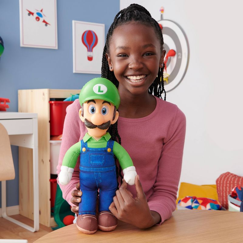 Nintendo The Super Mario Bros. Movie Luigi Poseable Plush, 4 of 12