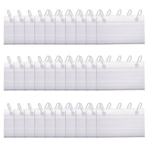 Unique Bargains Wire Shelf Label Holder with Label Paper for Baskets - 1 of 4
