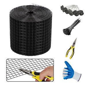 Coucheta Solar Panel Protection Mesh - Heavy Duty PVC Coated Critter Guard with 100 Clips, 100 Cable Ties, Gloves & Pliers for Bird&Rodent Prevention - 1 of 4