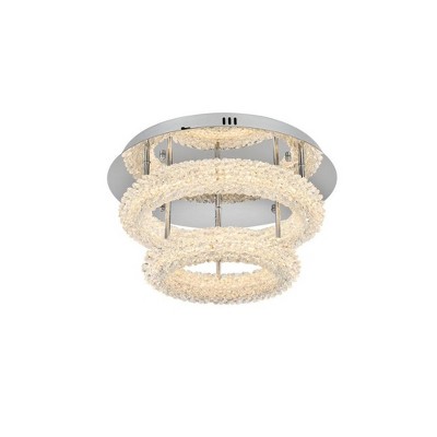 Elegant Lighting Bowen 2 - Light Flush Mount in  Chrome