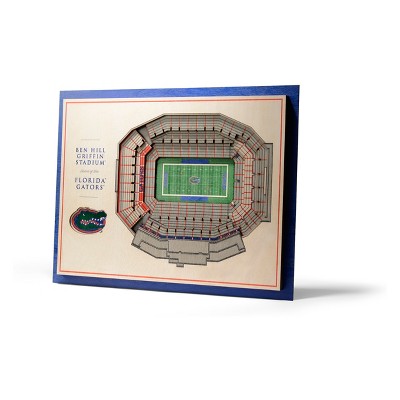 NCAA Florida Gators 5-Layer StadiumViews 3D Wall Art