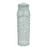 Zak Designs 32oz Icicle Floral Manual Straw Water Bottle Green - 2 of 4