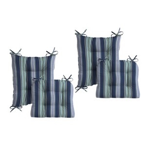 ARDEN Plush Indoor/Outdoor Rocking Chair Cushion Set - 1 of 1