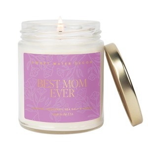 Sweet Water Decor Best Mom Ever 9oz Patterned Jar Soy Candle - 1 of 3