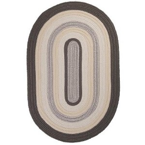 Colonial Mills Brooklyn Braided Rug, 2x6, Slate - 1 of 1