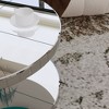 PAGED Luxury Coffee Table, Rectangular Mirror End Table with Fluted Tempered Glass, Center Table for Living Room, Office - 4 of 4