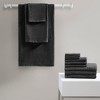 Vynxaria Black Cotton Quick Dry 12 Piece Towel Set - 2 of 4
