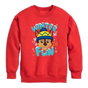 Boys' - Paw Patrol - Keeping Our Cool Graphic Long Sleeve Fleece Sweatshirt - 1 of 4