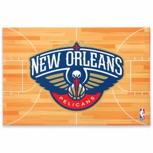NBA New Orleans Pelicans Court Canvas Wall Sign - 1 of 4
