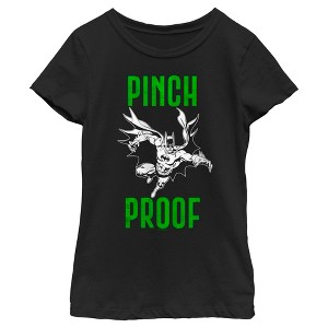 Girl's Batman St. Patrick's Day Pinch Proof T-Shirt - 1 of 4