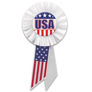 Beistle USA Rosette, 3.25" x 6.5", (2/Pkg) Multicolored - 1 of 2