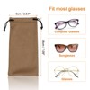 Unique Bargains Microfiber Soft Storage Women Men Eyeglasses Bag 3 Pcs - 2 of 4