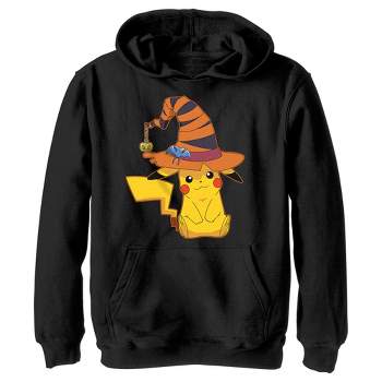Boy's Pokemon Halloween Pikachu Witch Pull Over Hoodie