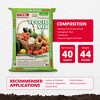 Michigan Peat Company BACCTO Veggie Mix with Peat Moss, Indoor Outdoor Organic Nutrients for Planting & Growing Vegetables, 40 Quart Bag - 3 of 4