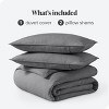 Linen Duvet Cover and Sham Set by Bare Home - 3 of 4