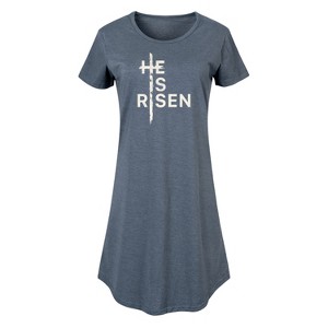 Women's - Instant Message - He Is Risen Graphic T-shirt Dress - 1 of 4