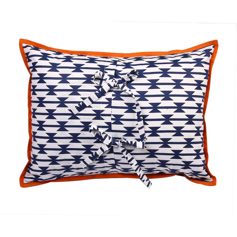 Bacati - Liam Aztec Aqua/Orange/Navy Throw Pillow, 2 of 6