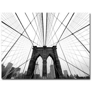 Trademark Fine Art -Nina Papiorek 'NYC Brooklyn Bridge' Multi Panel Art Set - 1 of 1