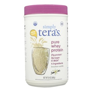 Tera's Whey Protein rBGH Free Bourbon Vanilla 24 oz - 1 of 3