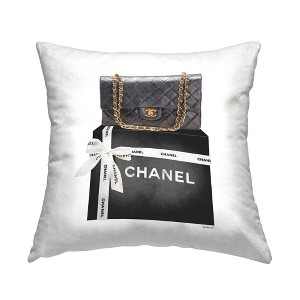 Stupell Industries Chic Quilted Purse Black Glam Fashion Brand, 18 x 18 - 1 of 3