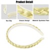 Unique Bargains Women's Synthetic Hair Plaited Headband Braid Braided with Teeth 1 Pc - 3 of 4