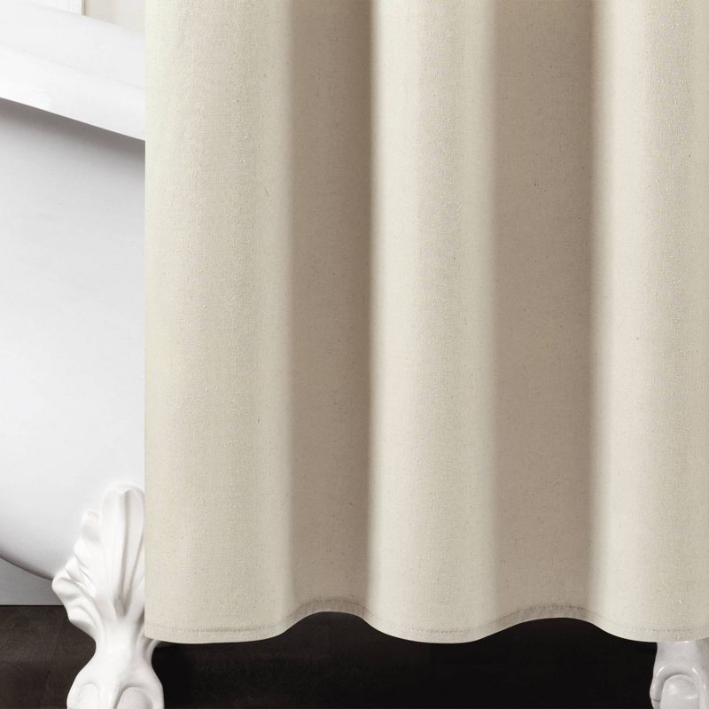 Boho Pom Pom Tassel Linen Single Shower Curtain - Lush Décor, 5 of 7